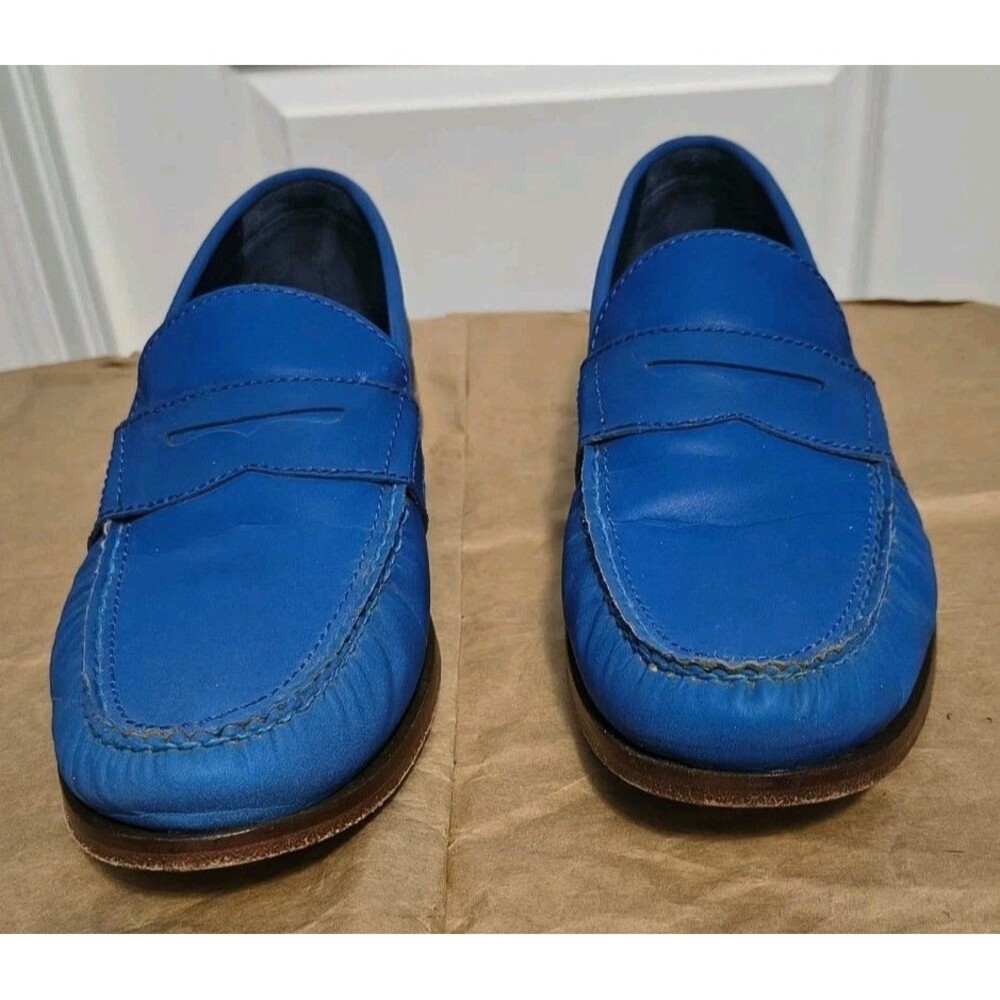 Mens Cole Haan American Classic Penny Loafers Shoes Size 10.5M Blue